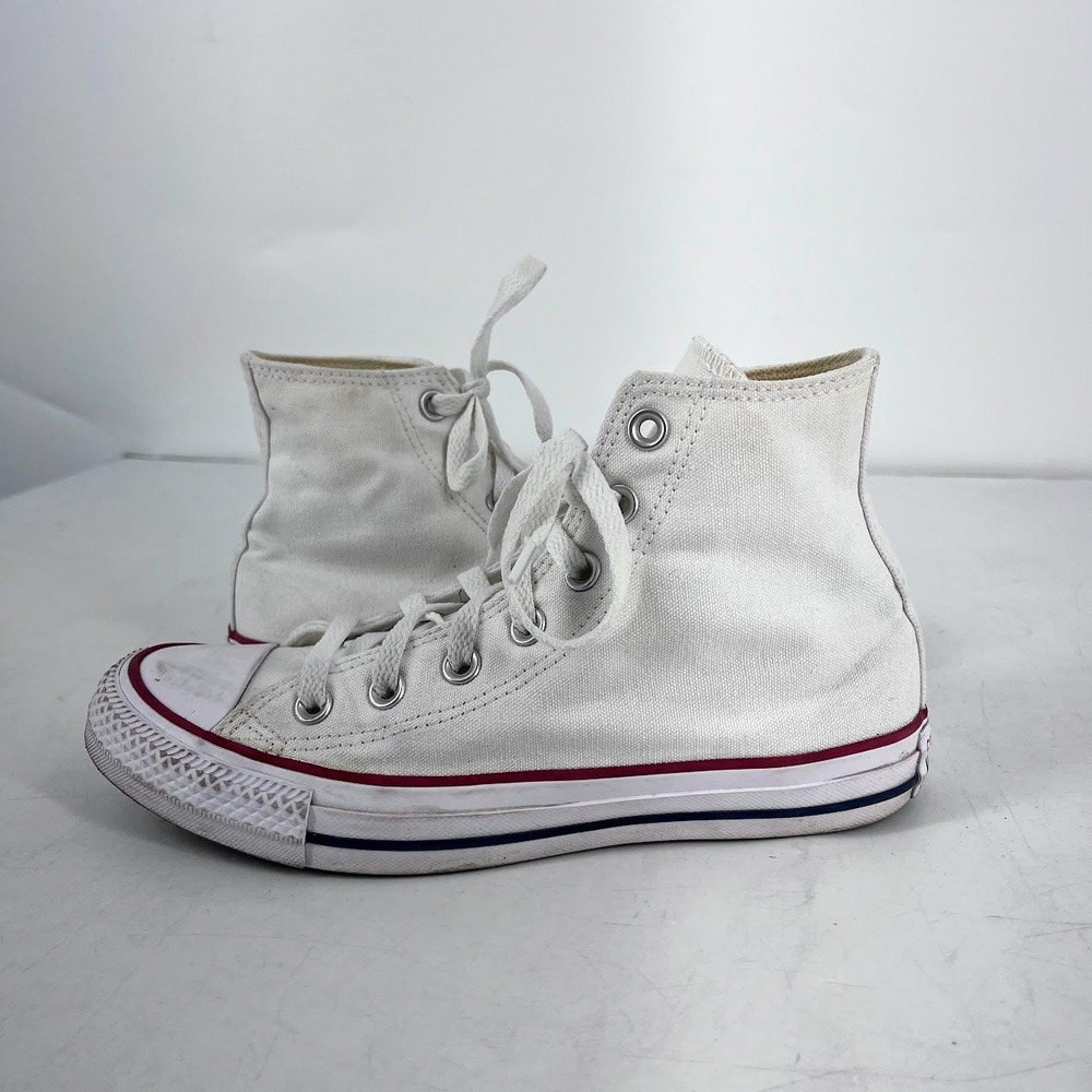 Converse Chuck Taylor All Star High Top White Canvas Sneakers M7650 Womens 7